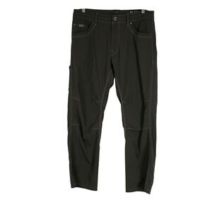 Kuhl Radikl Mens 34x30 Dark Olive Green Hiking Pants Nylon Spandex RN108846